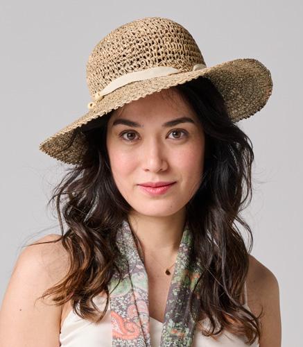 Chapeau de paille femme crochet