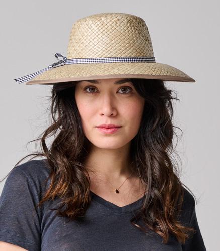 Chapeau femme larges bords en paille