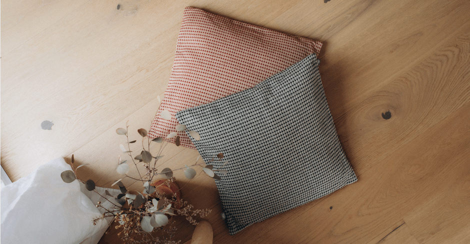 Coussins écoresponsables en toile made in France