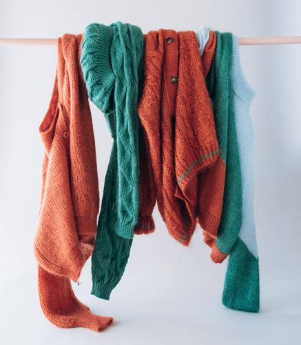 Essorage des chaussettes en laine mohair