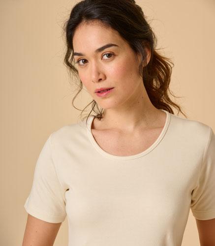 tshirt femme chaud en coton bio