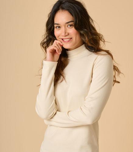 sous pull femme en coton biologique