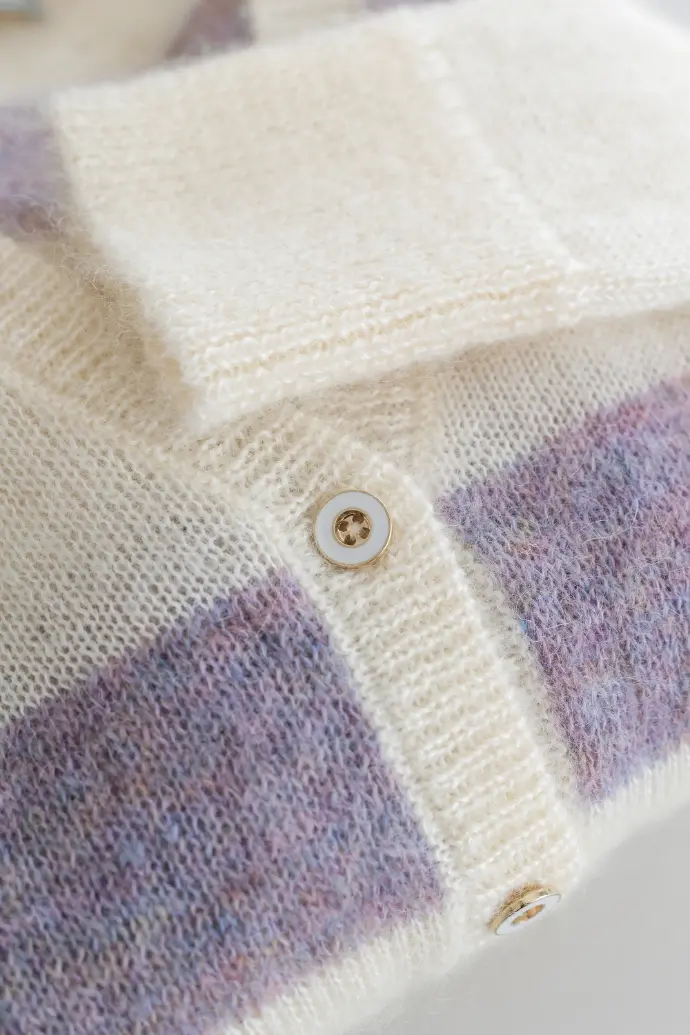 gilet femme en laine mohair
