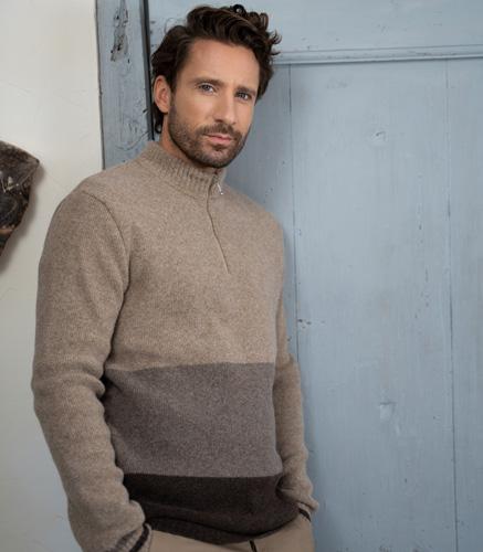 Pull homme en laine made in France