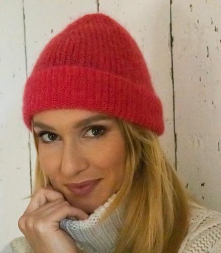 Bonnet femme en mohair de chevreau