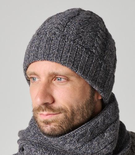 Bonnet homme en laine et yack