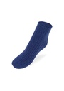 Socquettes mixtes en mohair de chevreau couleur bleu