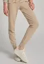 Pantalon femme en cachemire finition bas en côtes