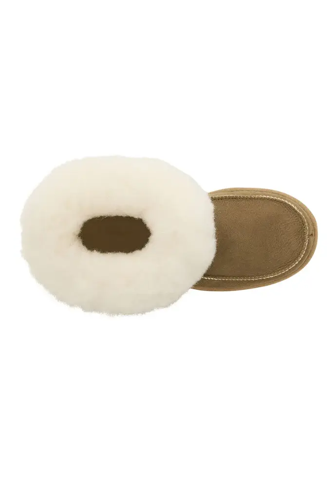 Chaussons femme en peau tannage végétal