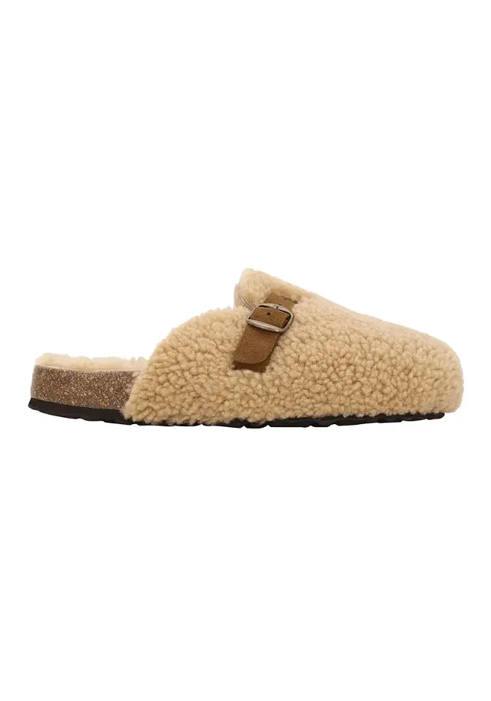 Sabots mules femme en laine de mouton