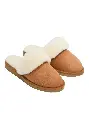 Mules chaudes femme en peau de mouton fourrées laine