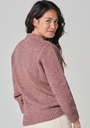 Pull laine femme chaud col rond