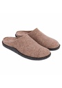 Mules homme en feutre de laine semelle antiderapante