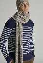 Echarpe chaude pour homme en yack couleur beige chiné