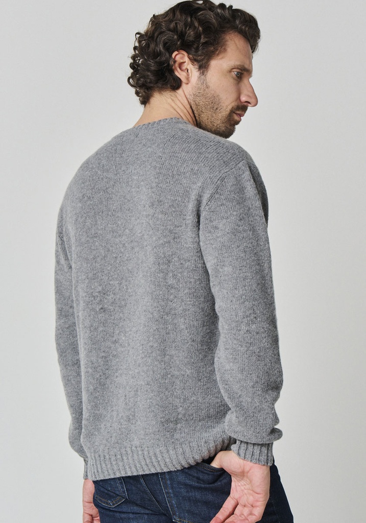 Pull chaud col V en laine pour homme