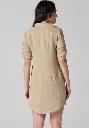 Robe femme en lin manches 3/4 forme liquette