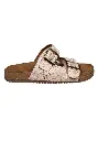 Sandales femme empeigne motif crochet