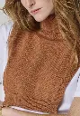 Tour de cou femme style plastron en laine mérinos