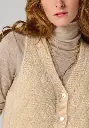 Gilet en laine sans manche pour femme