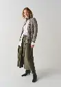 Gilet femme 2 poches en laine couleur beige naturel