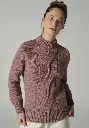 Pull en laine torsadé pour femme