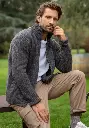 Blouson chaud en laine pour homme