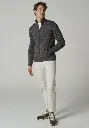 Blouson homme fermeture éclair bleu