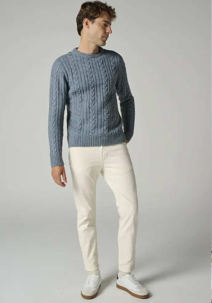 Pull chaud en laine homme