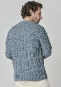 Pull homme en yack avec torsades