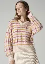 Pull femme col V en laine mohair des Pyrénées