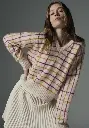 Pull en laine tricot 3 fils pour femme