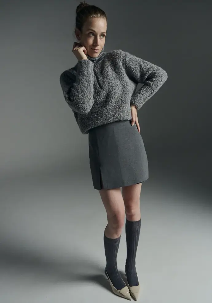 Gros pull femme laine et alpaga