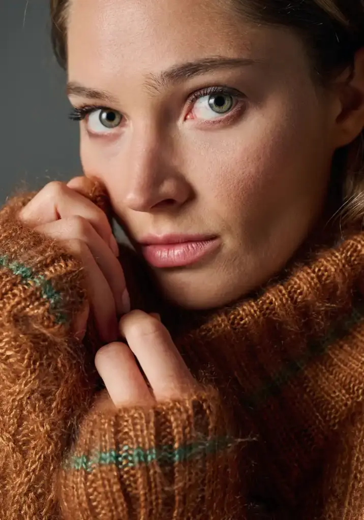 Gilet femme en mohair et soie