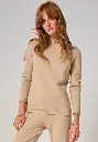 Pull femme col rond en laine