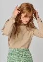 Pull femme en laine cachemire manches longues