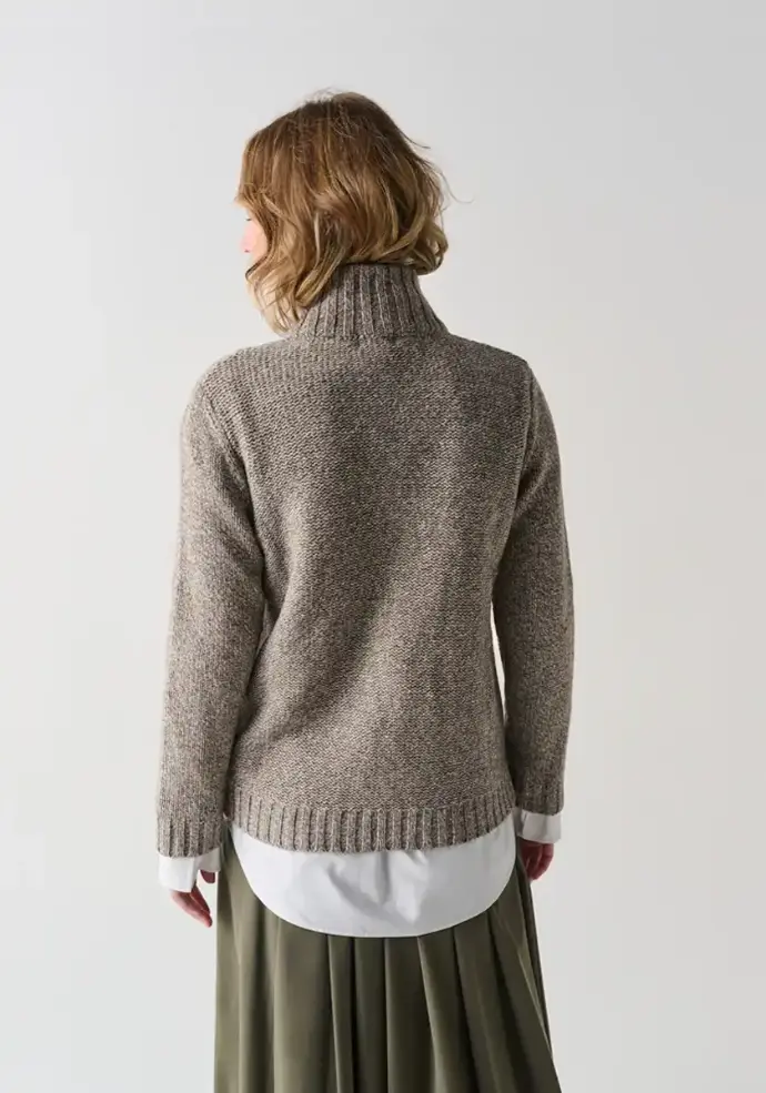 Gilet femme zippé yack couleur beige