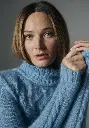 Pull femme col roulé manches longues