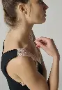 Débardeur femme en coton gratté encolure en dentelle