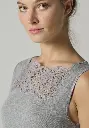 Débardeur femme en modal encolure dentelle