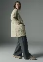 Veste longue femme en laine mohair des Pyrénées