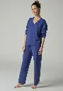 Pantalon d'intérieur pour femme couleur bleu