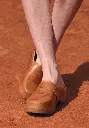 Authentiques sabots mixtes en cuir et bois avec semelle anatomique