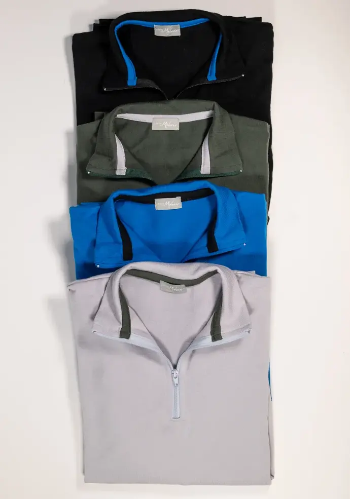 Pull homme col montant