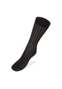 Chaussettes femme ajourées en bambou couleur noir