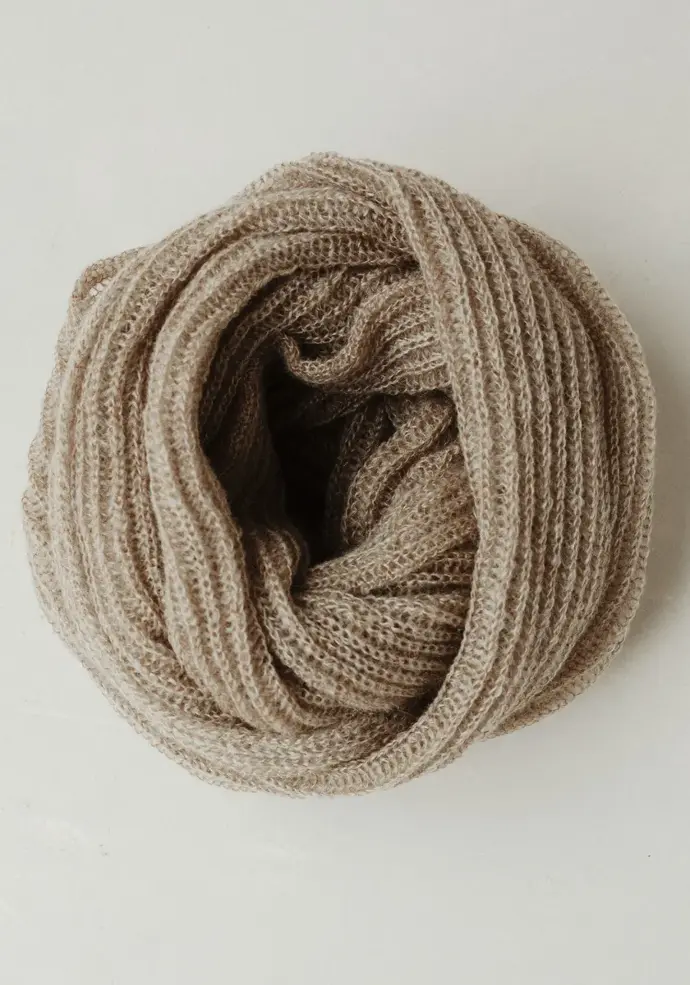 Tour de cou femme en laine mohair