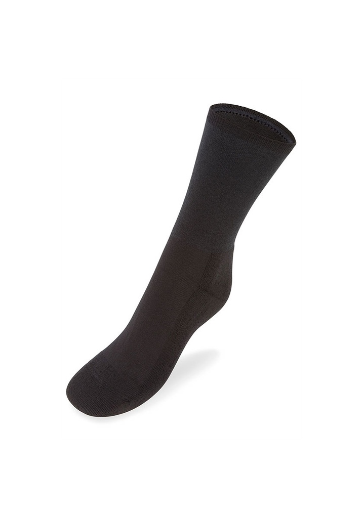 Chaussettes  mixtes unies en coton bio couleur noir