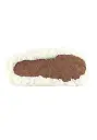 Gros chaussons femme moelleux semelle en peau