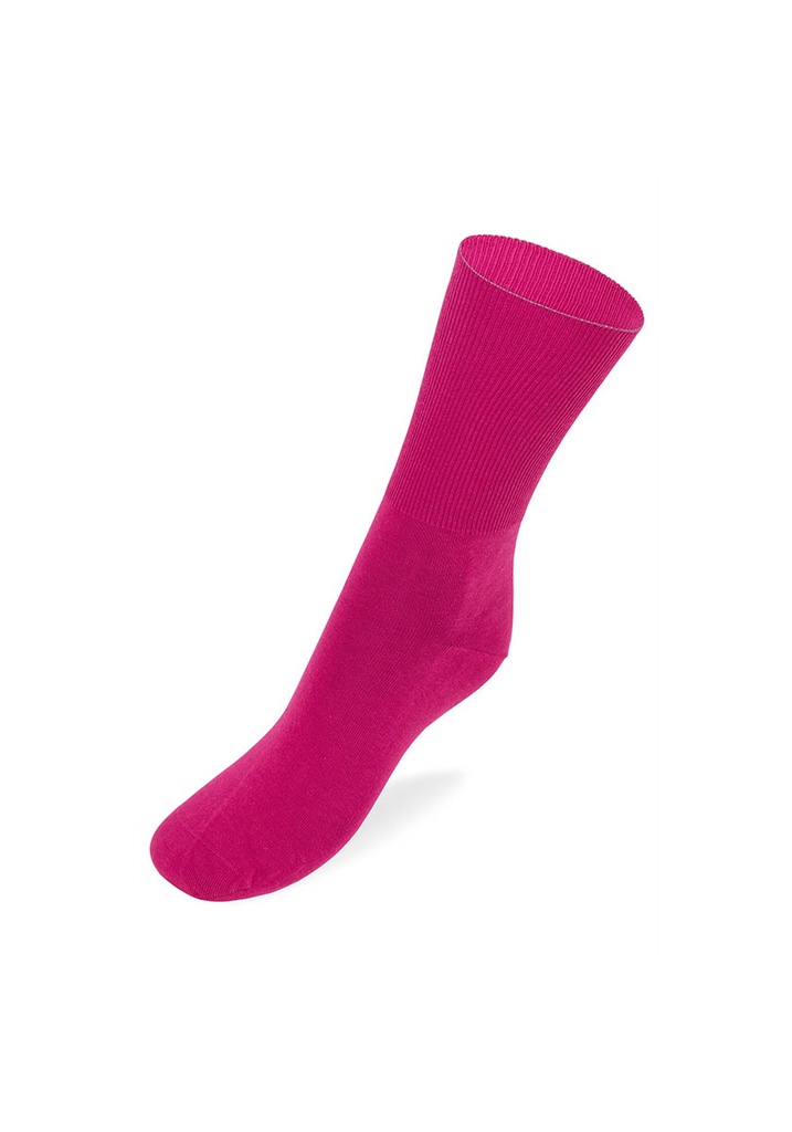 Chaussettes coton sans élastique mixtes couleur rose