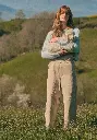 Pull femme en mohair et soie