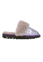 ​Mules chaudes en peau pour femme